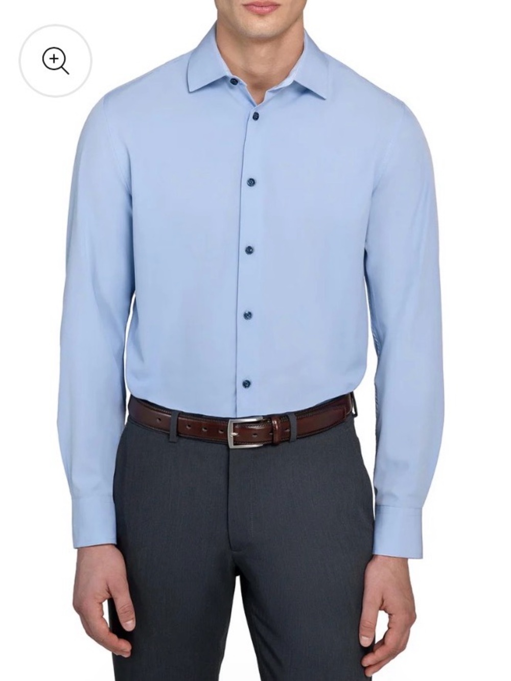 Men's Classic Light Blue Button-Down Shirt